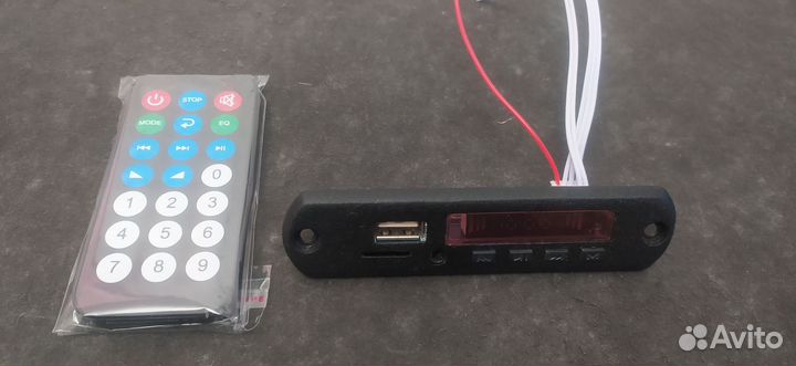 Bluetooth мп3 модуль Q10, FM, USB, AUX, пульт ду