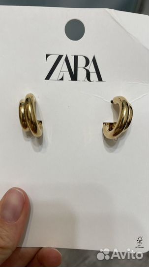 Крупные серьги zara
