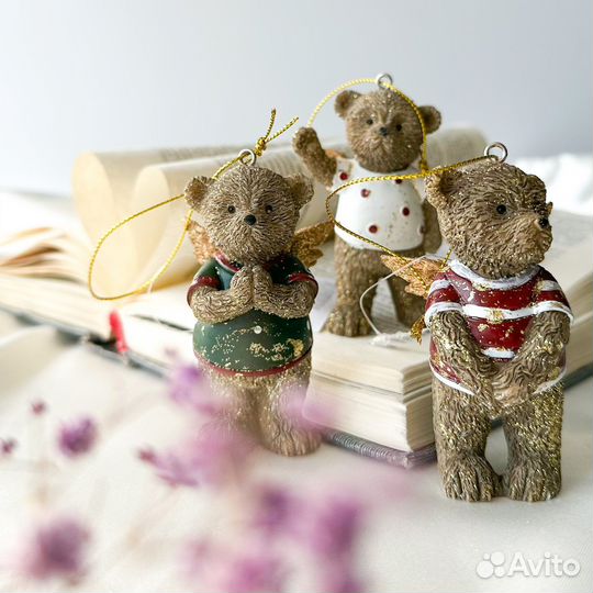 Елочные игрушки Мишки