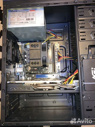 Игровой пк AMD Ryzen 5 2600/ 16Gb озу/ RX570 4Gb