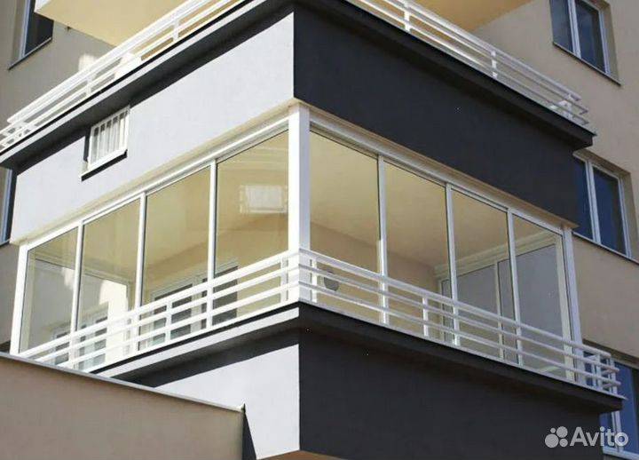 Балкон с обшивкой