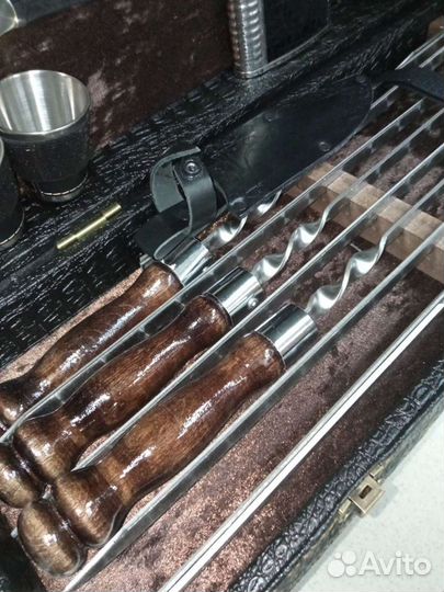 Набор шампуров в кейсе 