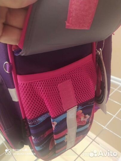 Рюкзак школьн для девочки новый + мешок для обуви