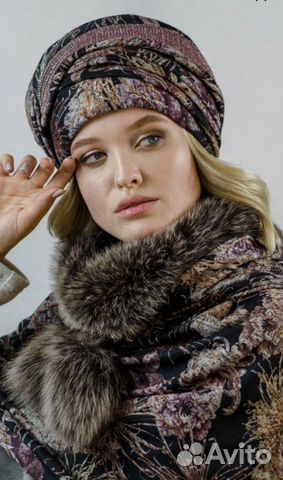 Комплект шапка и накидка