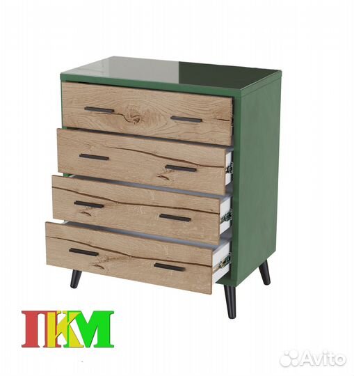 Комод интерьерный Ланс Изумруд