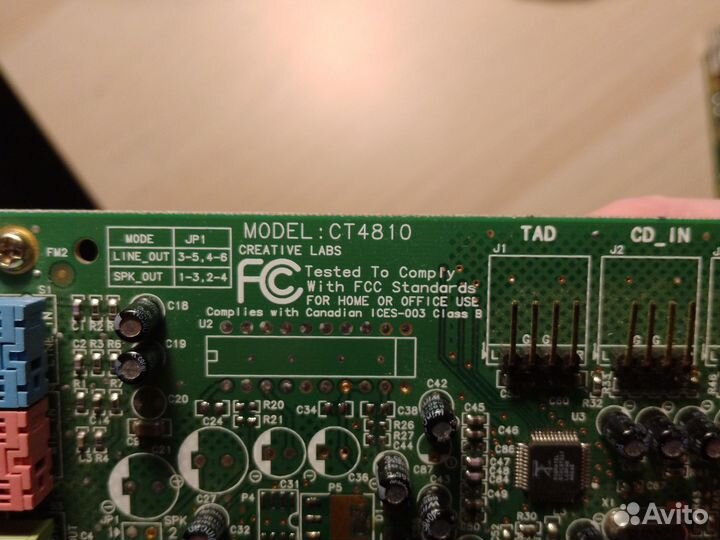 Звуковая карта creative labs ct4810