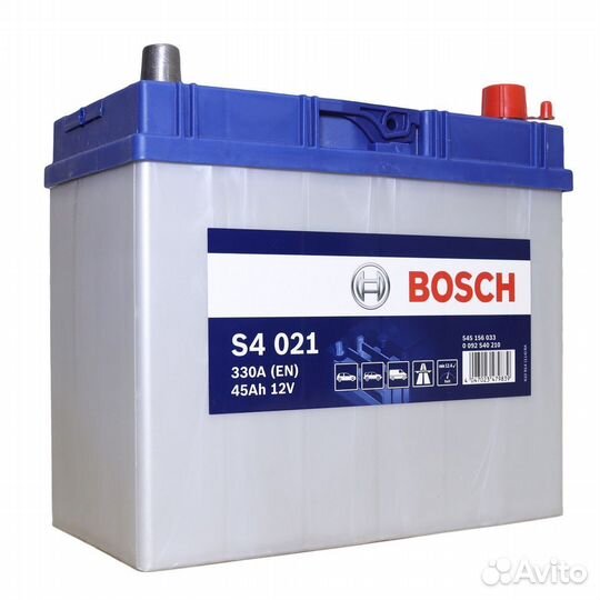 Аккумулятор bosch 45 А/ч S40 21 обр 238x129x227 EN