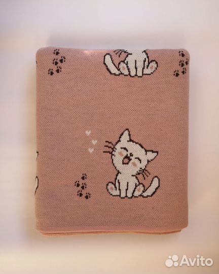 Вязанный плед детский