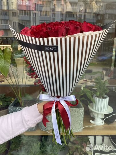 Букет красных роз