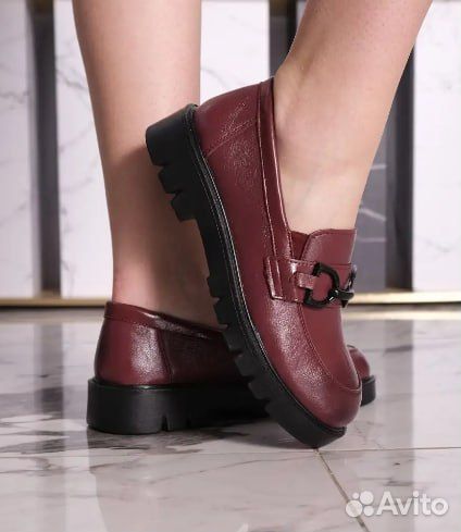 Туфли лоферы женские на платформе новые