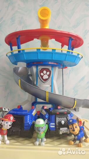 Щенячий патруль станция, машина, щенки