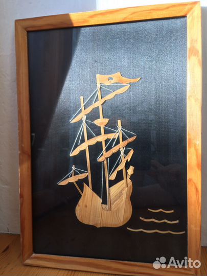 Панно из соломки. СССР