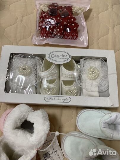 Пинетки для девочки 0-12мес