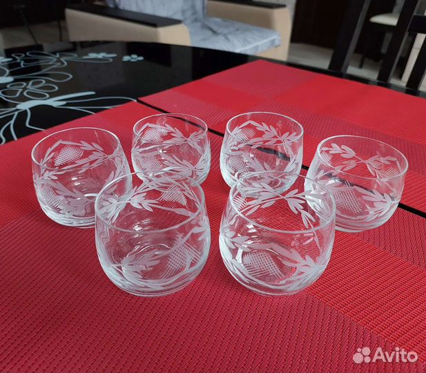 Хрустальные рюмки, 6 см