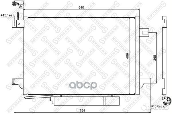 10-45464-SX радиатор кондиционера MB W169 1.5