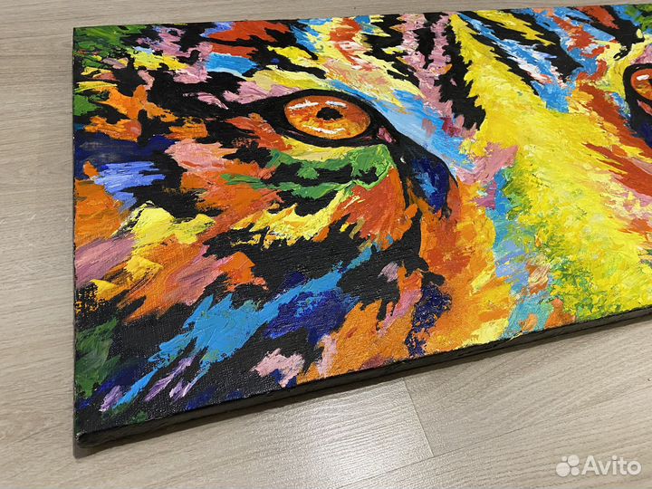 Картина маслом тигр