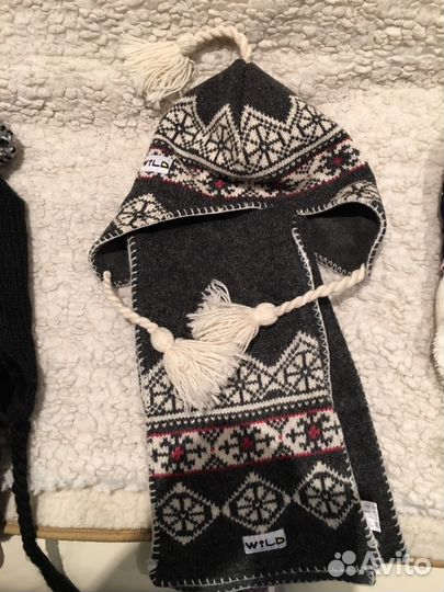 Шапка шерсть из Норвегии/Швеции новые