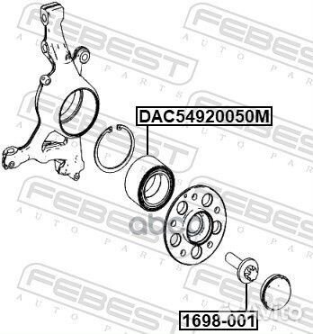 Подшипник ступицы перед. MB W204/W212/W221/X204