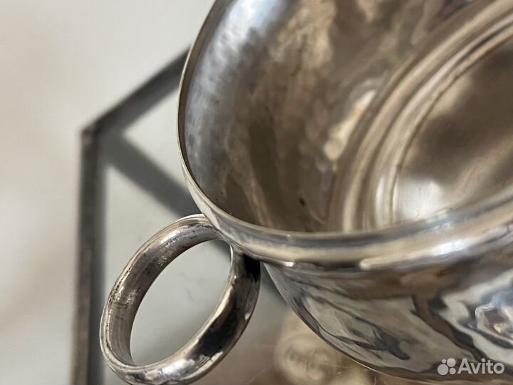 Сахарница подставка для бутылки. Серебрение