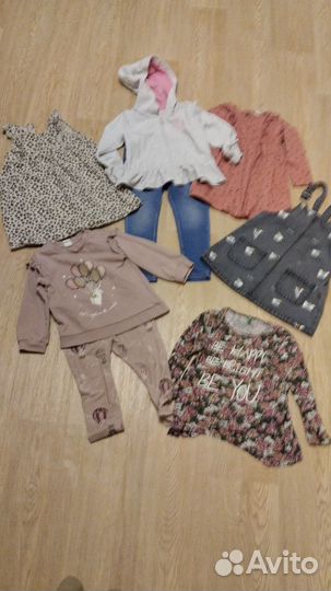 Пакет вещей на девочку 92-98 Zara, H&M, Benetton