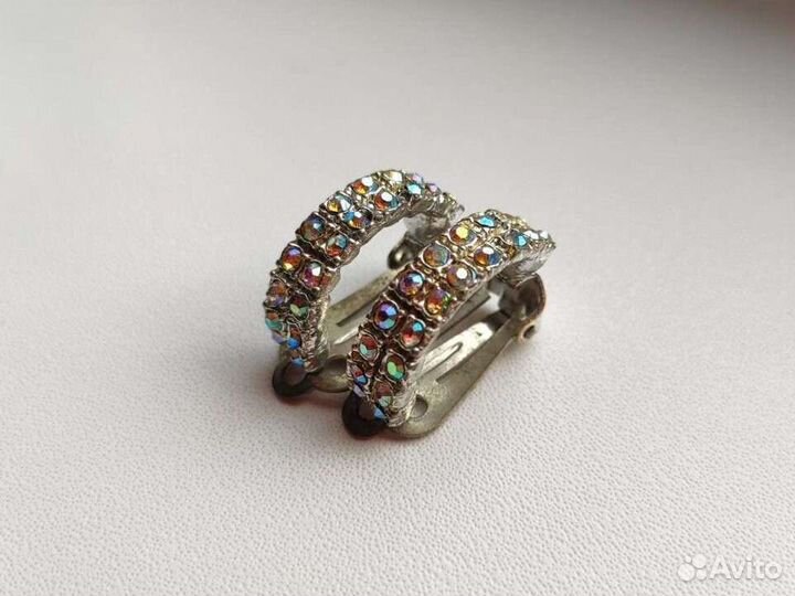 Серебряные серьги СССР