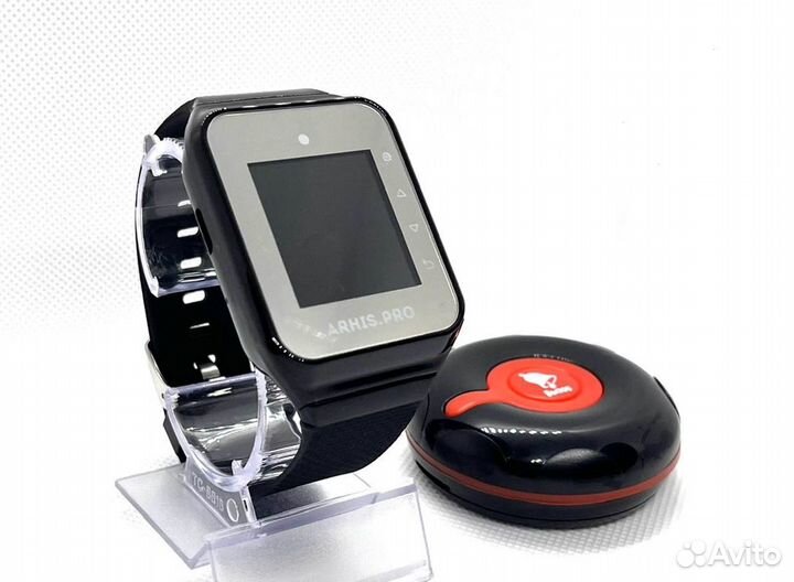 Влагозащищенная кнопка вызова официанта и часы