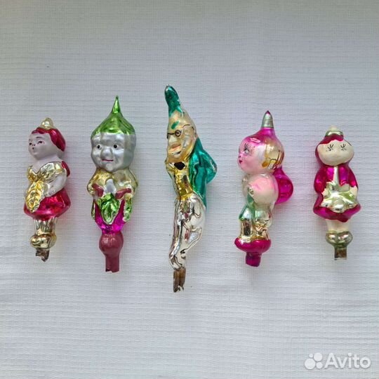 Елочные игрушки СССР из набора 