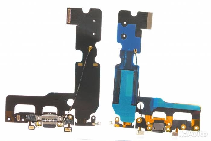 Шлейф iPhone 7 Plus + разъем зарядки (черный)