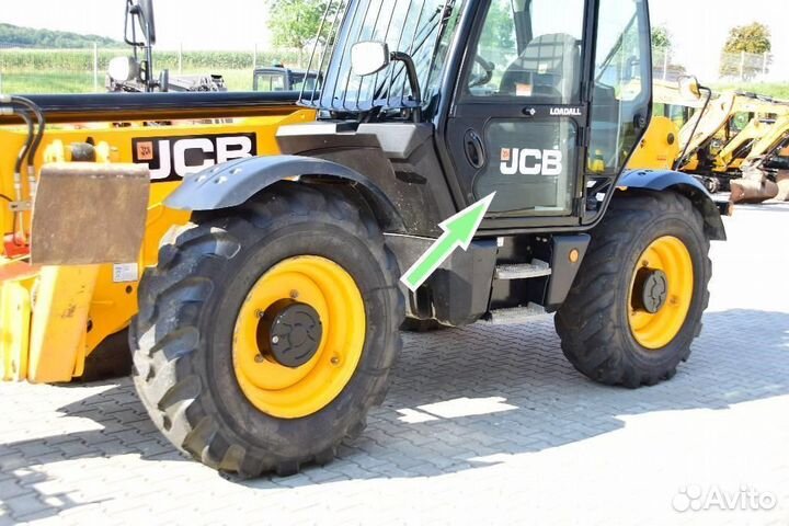 Стекло дверное левое нижнее Jсb Loadall 540 - 140