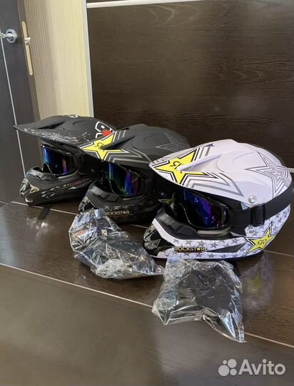 Шлем для мотоцикла кроссовый