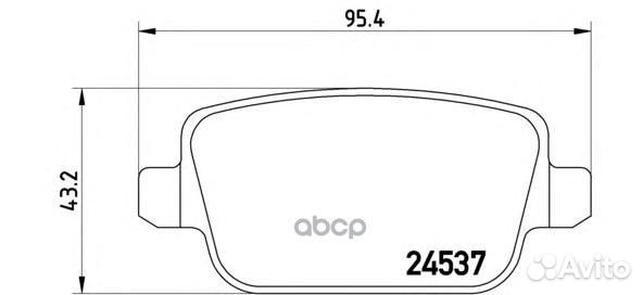Колодки тормозные P44016 Brembo