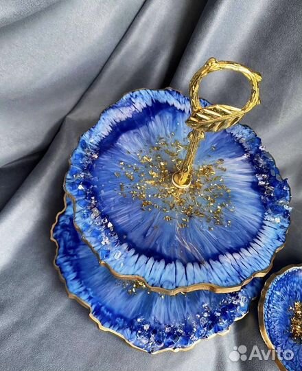 Фруктовница этажерка из эпоксидной смолы