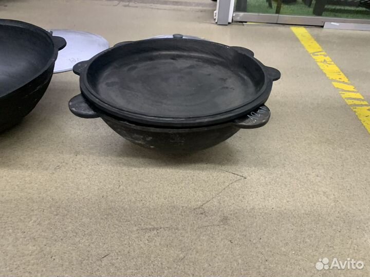 Казан с крышкой сковородой (8-16л)