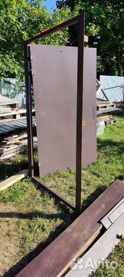 Дверь металлическая Б/у. Козырёк дверной