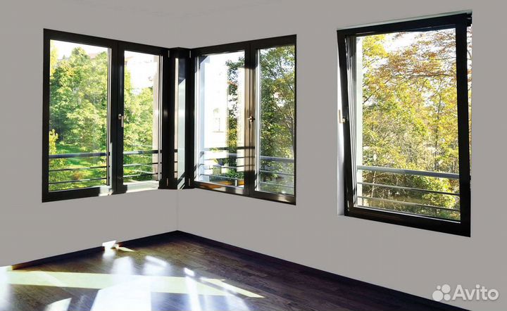 Пластиковые окна на дачу и в дом с отделкой