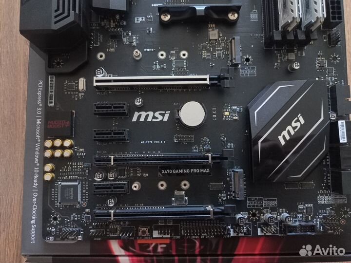 Материнская плата MSI X470 + Ryzen5 5600 + RAM 16G