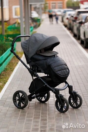 Коляска 2 в 1 эко кожа