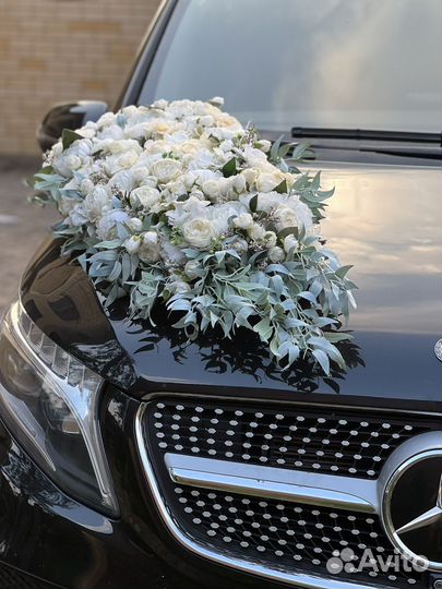 Свадебные украшения на машину