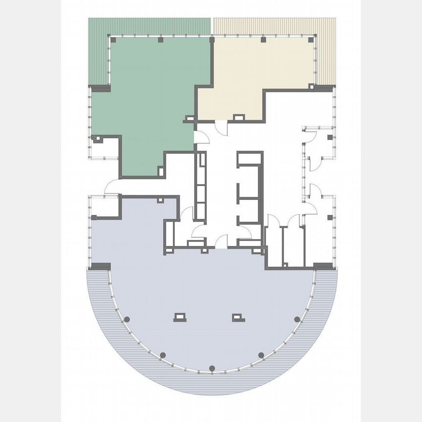 2-к. квартира, 126,3 м², 1/10 эт.