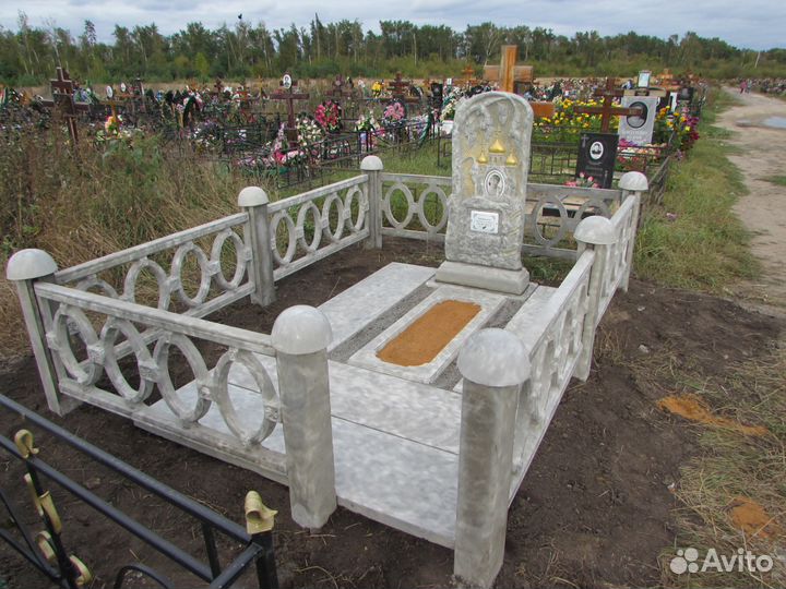 Памятники оградки плитка изготовление установка