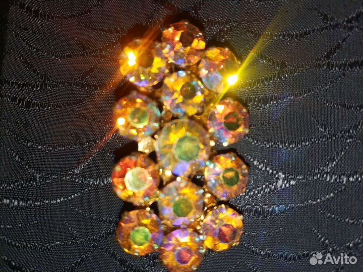 Винтажные украшения с камнями Аврора Бориалес Чехи