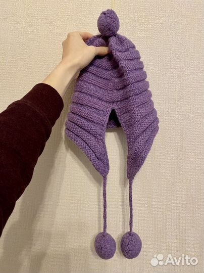 Шапка Японка с варежками