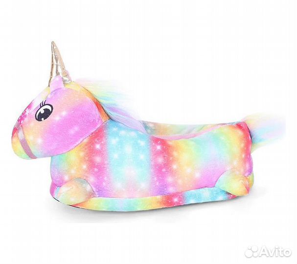 Тапочки Funfur Единорог Радужный