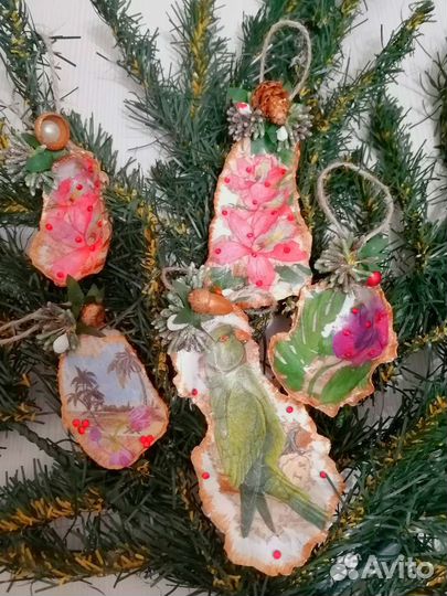 Елочные игрушки ручной работы