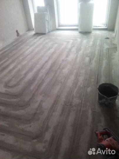 Теплый пол в готовой стяжке