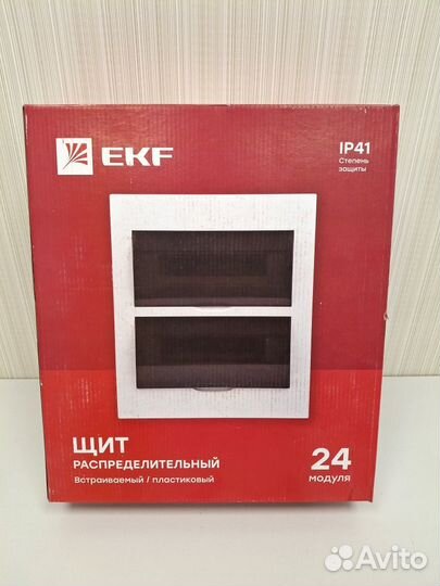 Корпус пластиковый встраиваемый ЩРВ-П-24 IP41 EKF