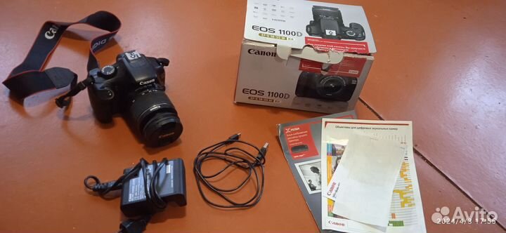 Зеркальный фотоаппарат canon eos 1100d