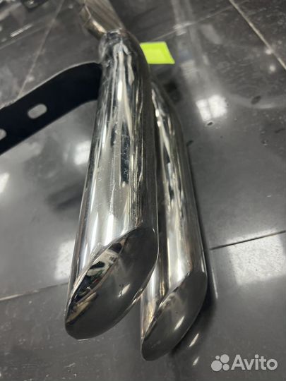 Защита переднего бампера двойная LC 200 2008