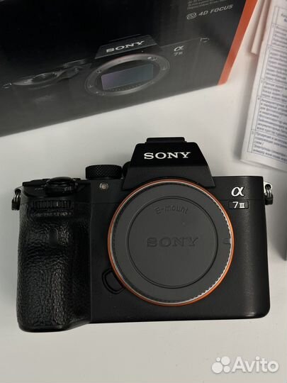 Sony A7 III, A7M3 Body