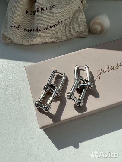 Серьги, колье и браслет из серебра 925 проба